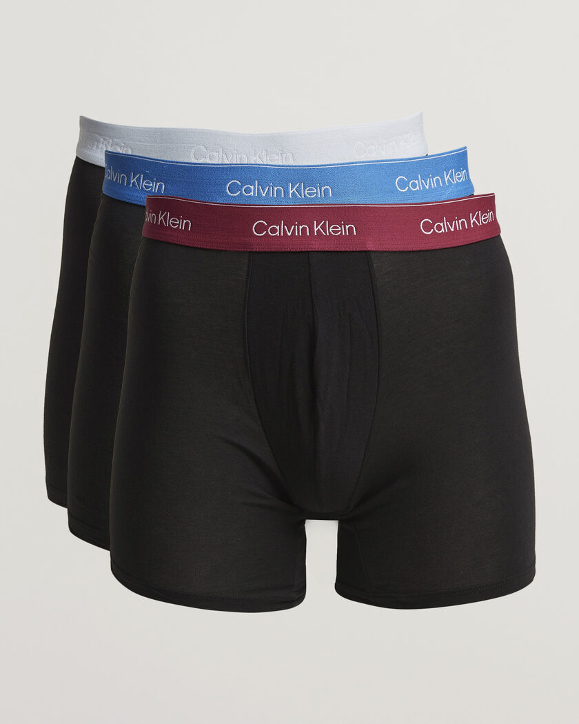 Calvin Klein 3-Pack Icon Cotton Stretch Boxer Brief Black – Sort