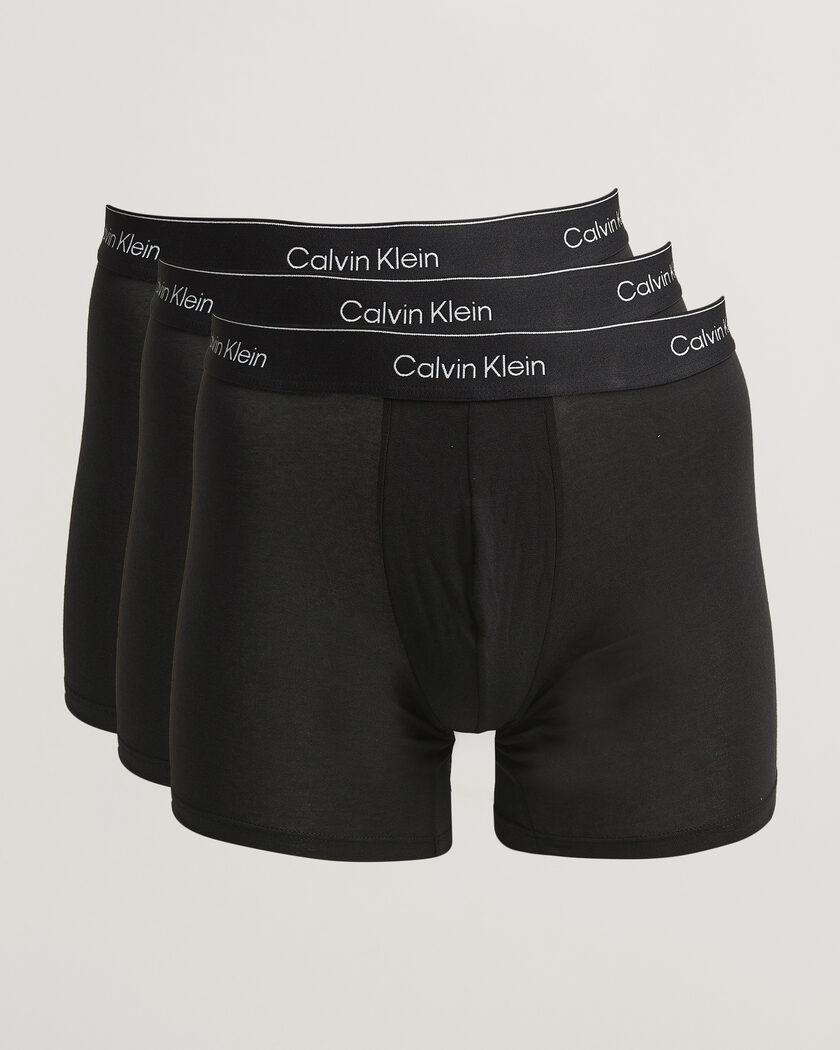 Calvin Klein 3-Pack Icon Cotton Stretch Boxer Brief Black – Sort