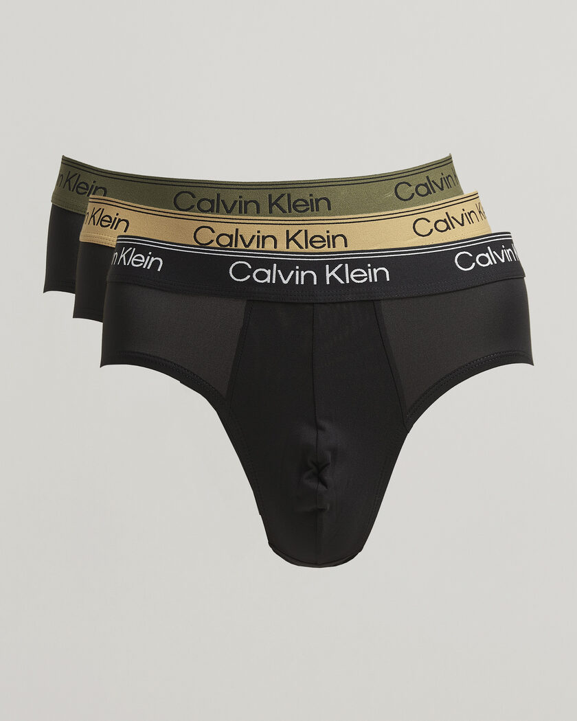 Calvin Klein 3-Pack Micro Stretch Hip Brief Black – Sort