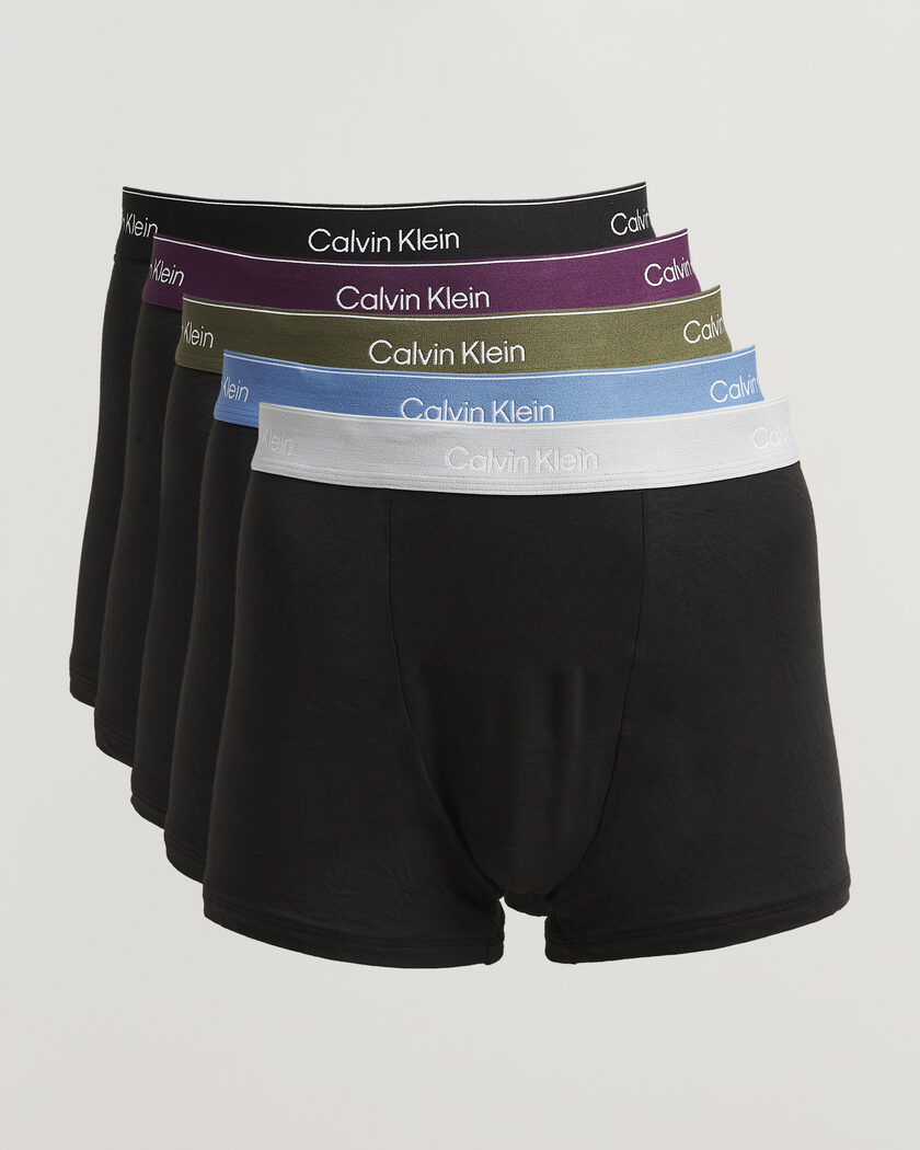 Calvin Klein 5-Pack Icon Cotton Stretch Relaxed Trunk Black – Sort