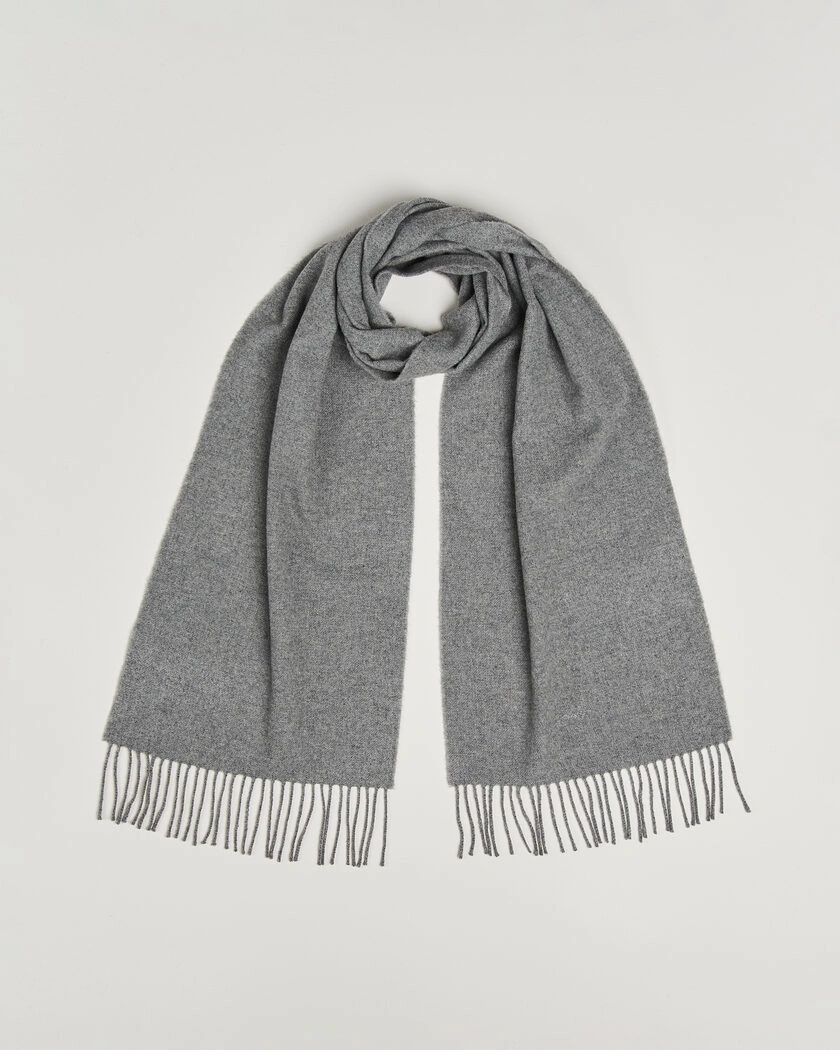 Gant Wool Scarf Mid Grey – Grå