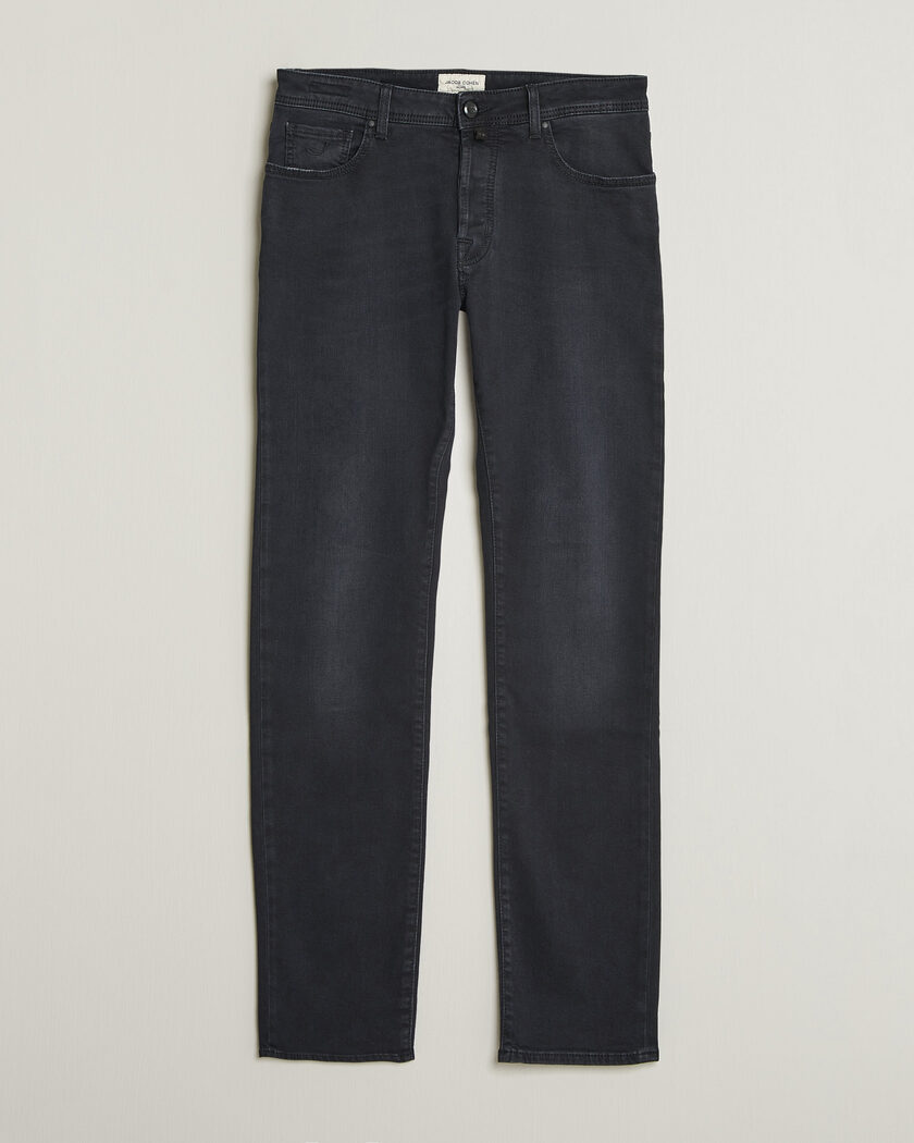 Jacob Cohën Bard Slim Fit Stretch Jeans Washed Black – Sort