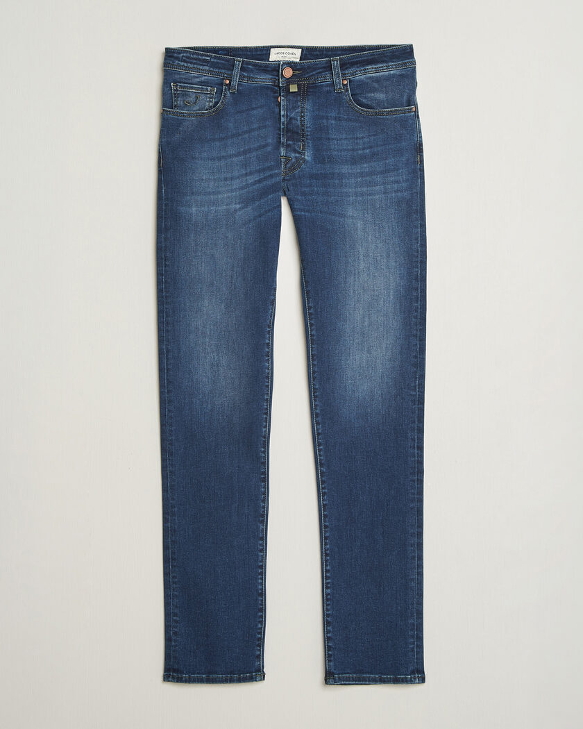 Jacob Cohën Bard Slim Fit Stretch Jeans Mid Blue – Blå