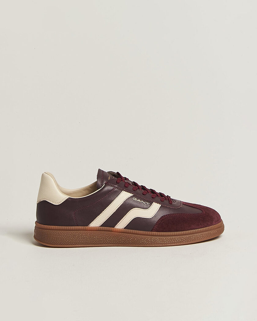 Gant Cuzmo Leather/Suede Sneaker Port Wine – Rød