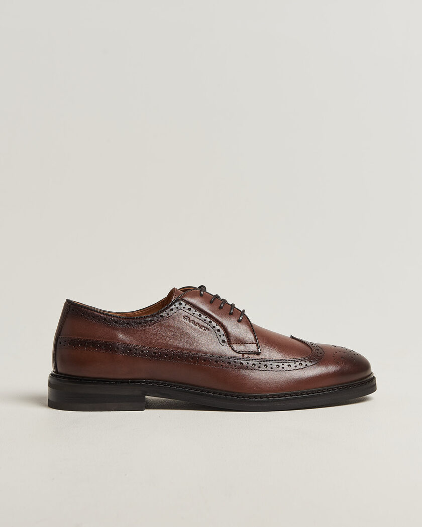 Gant Bidford Leather Brogues Cognac – Brun