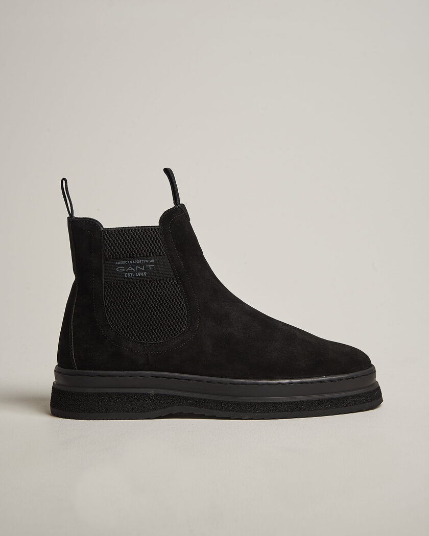 Gant Blistown Shearling Suede Chelsea Boot Black – Sort