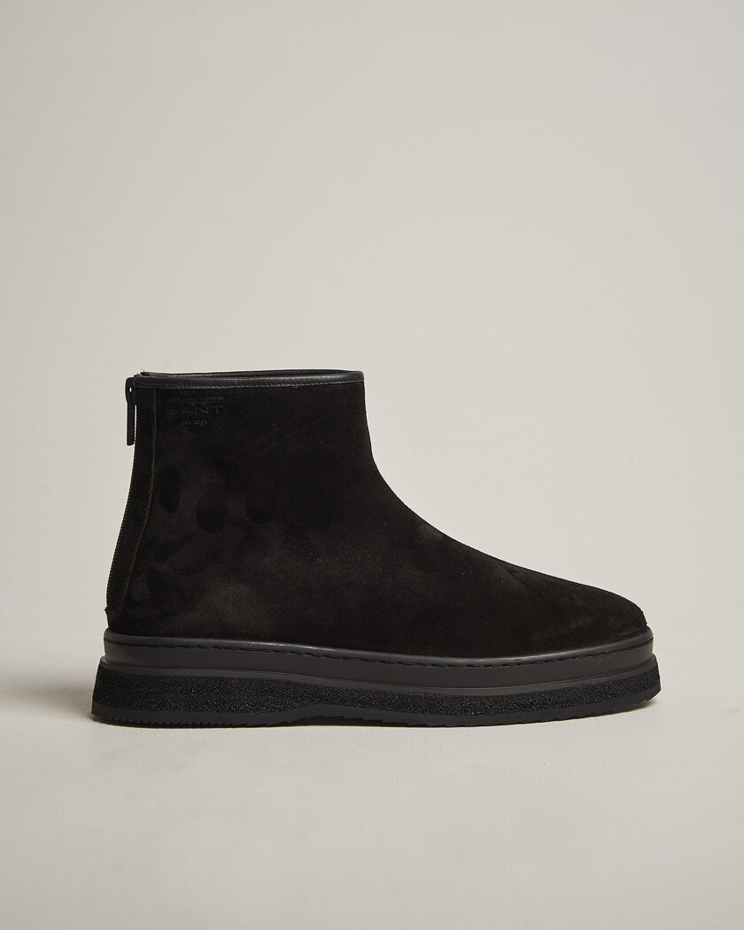 Gant Blistown Shearling Suede Curling Boot Black – Sort