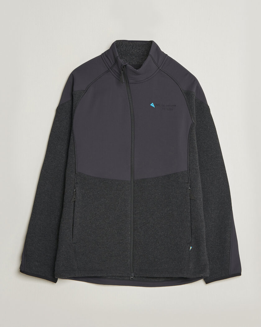 Klättermusen Balderus Wool Fleece Hood Jacket Black – Sort