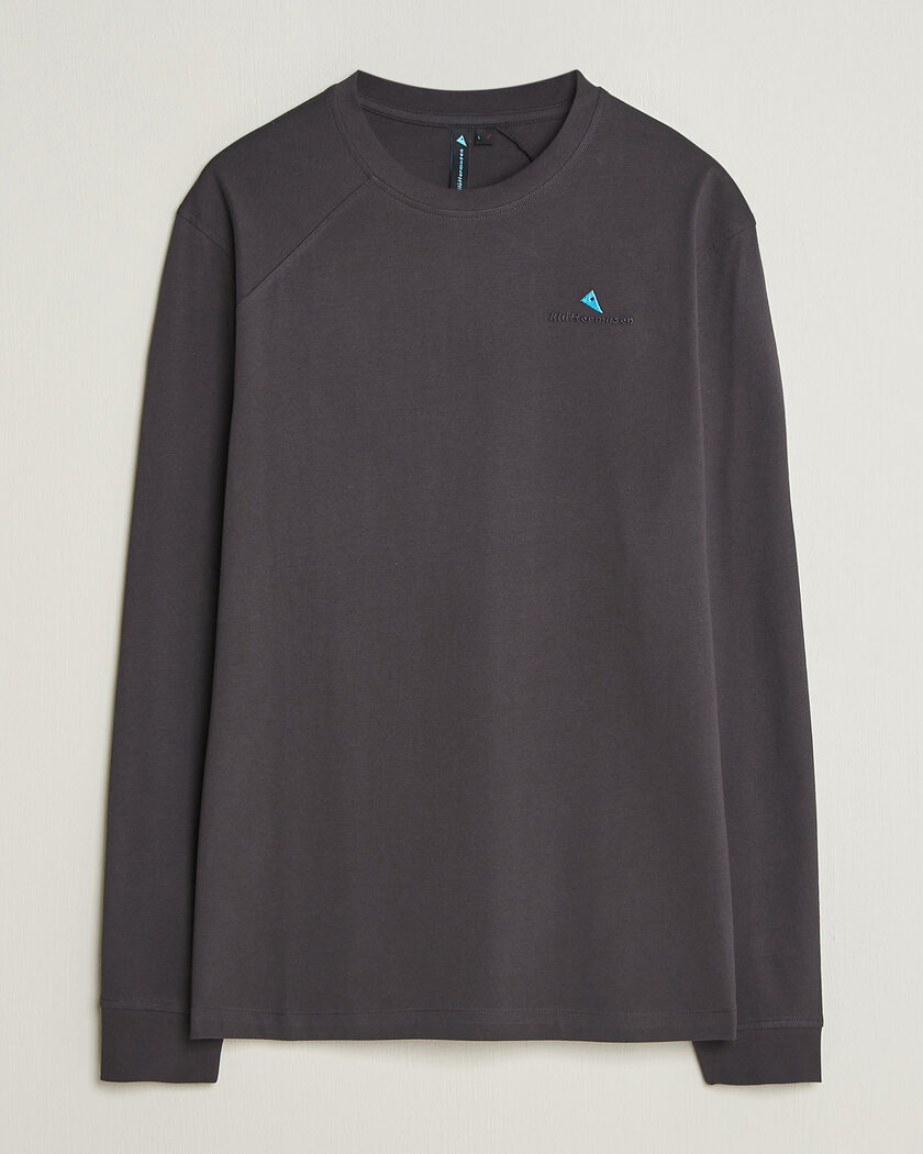 Klättermusen Root Long Sleeve Logo T-Shirt Raven – Sort