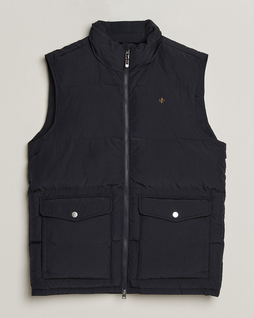 Morris Lennox Puffer Vest Blue – Blå