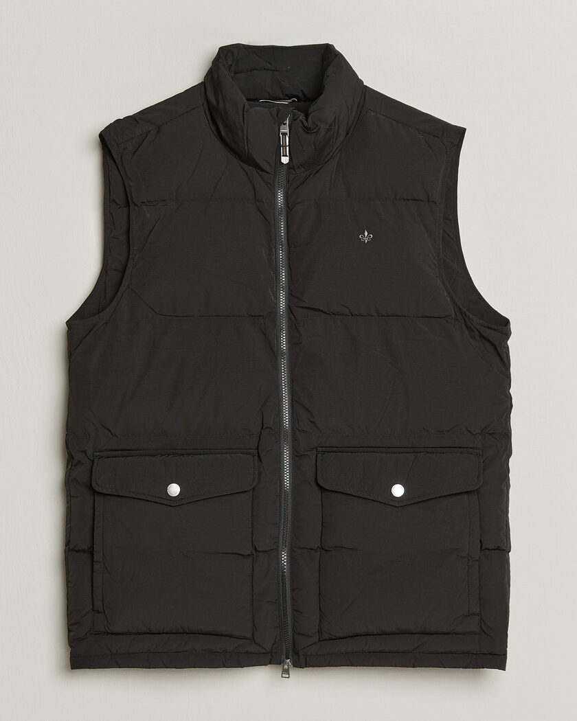 Morris Lennox Puffer Vest Black – Sort