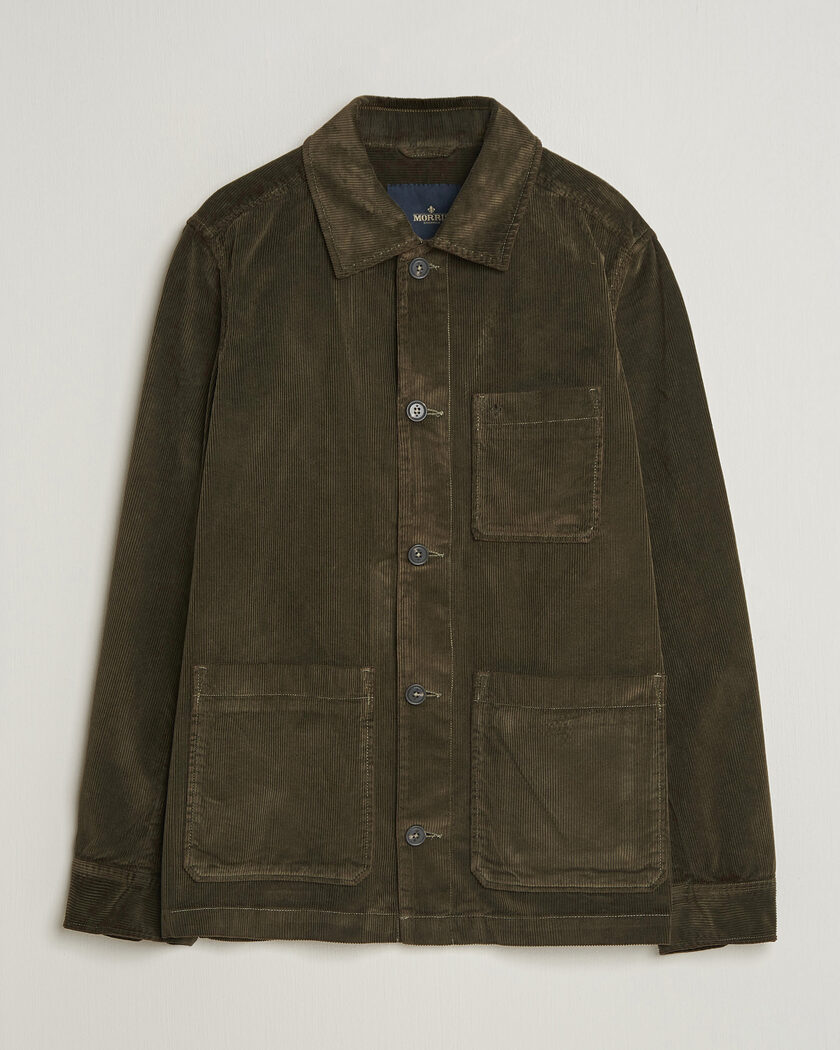 Morris Fenix Cord Shirt Jacket Olive – Grøn