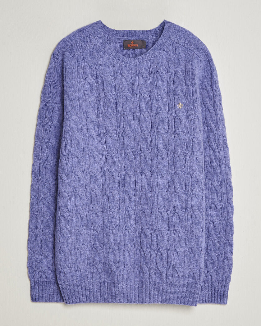 Morris Archard Cable Sweater Purple – Lilla