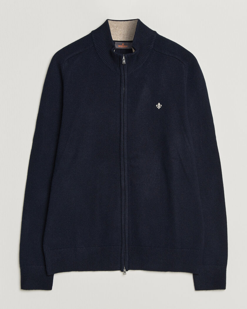 Morris Hertford Zip Cardigan Navy – Blå