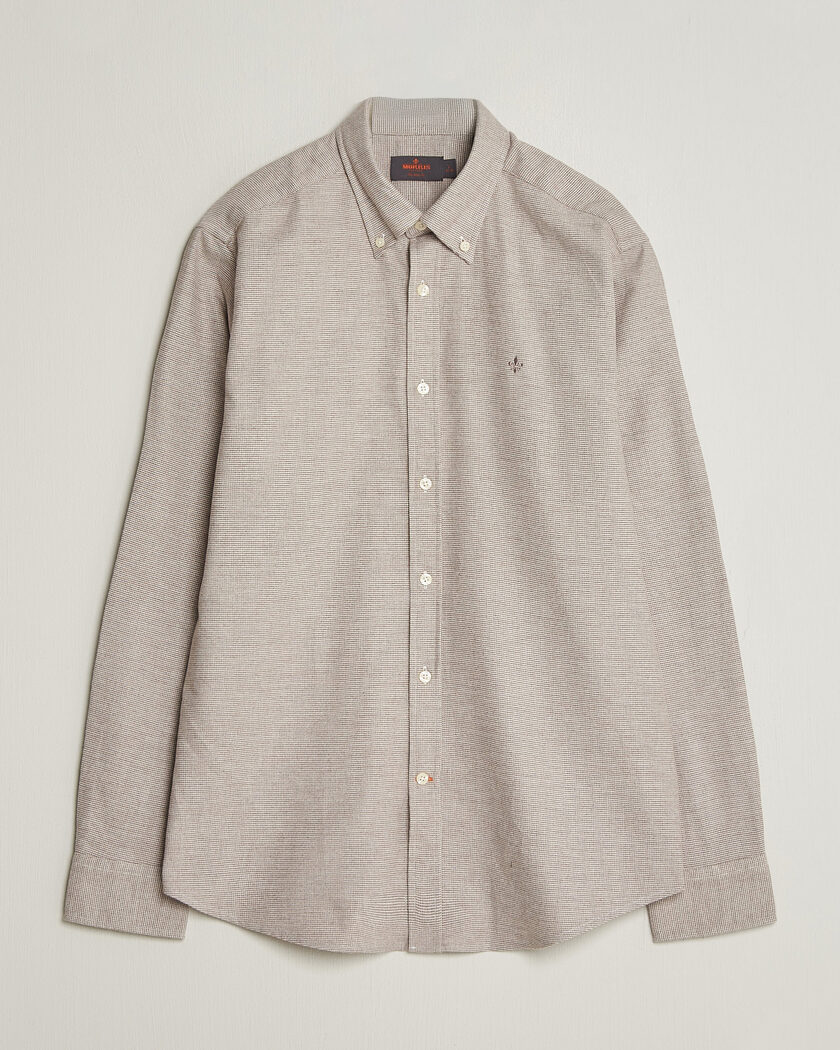 Morris Flannel Check Shirt Khaki – Beige