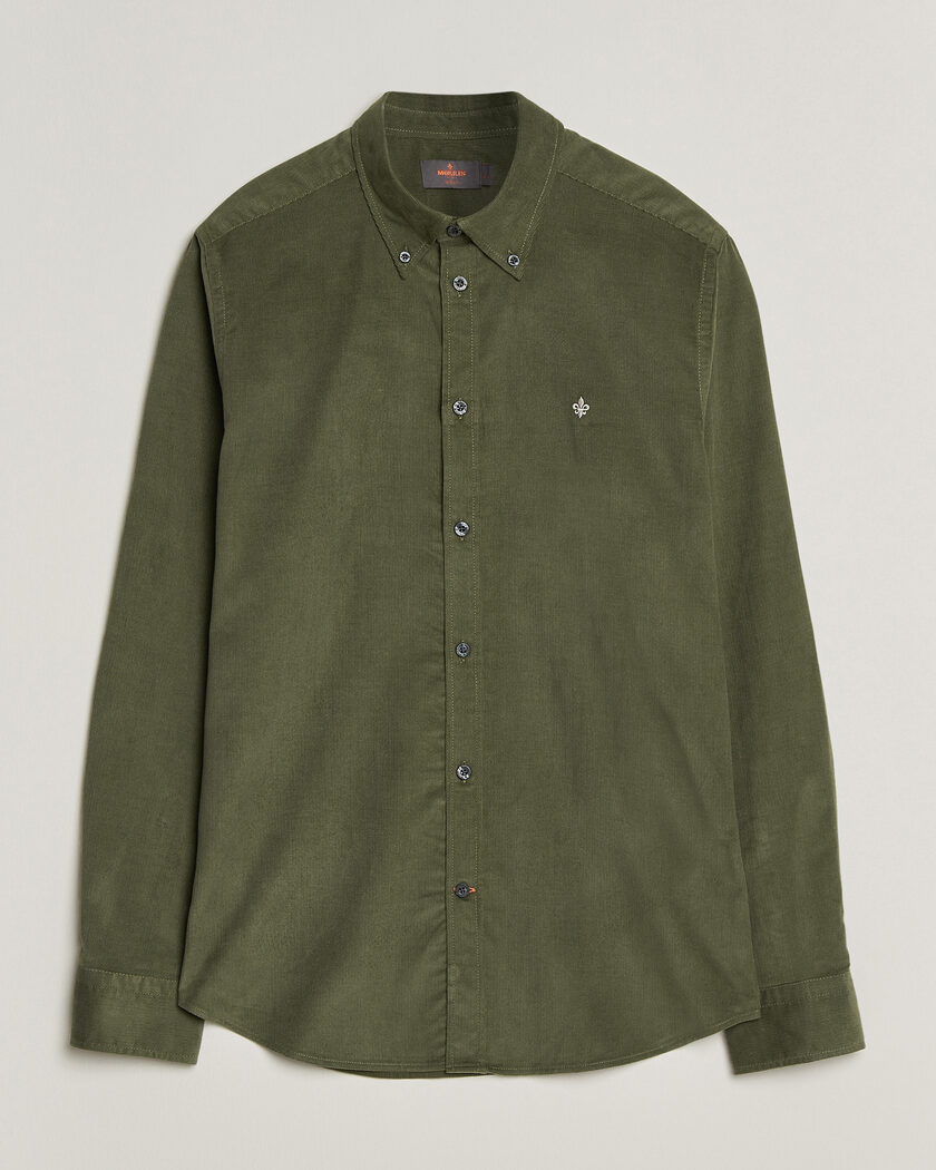 Morris Douglas Cord Shirt Olive – Grøn