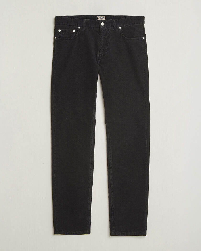 Morris James Cord 5-Pocket Pants Black – Sort