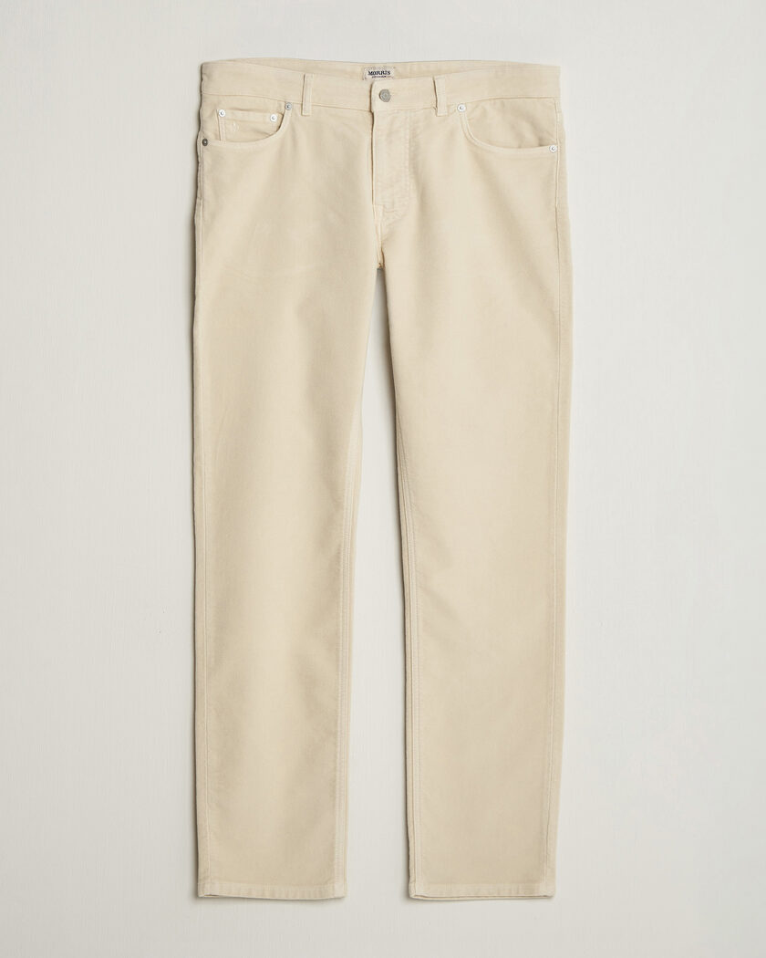 Morris James Winter Twill 5-Pocket Pants Off White – Hvid
