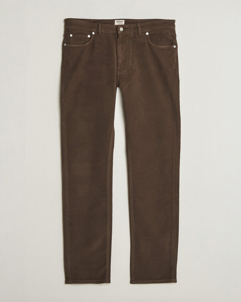 Morris James Winter Twill 5-Pocket Pants Brown – Brun