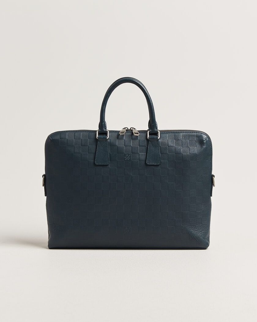 Louis Vuitton Pre-Owned Porte Documents Bag Damier Infini Onyx – Blå
