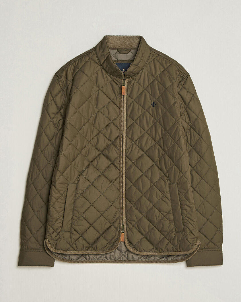 Morris Teddy Quilted Jacket Olive – Grøn