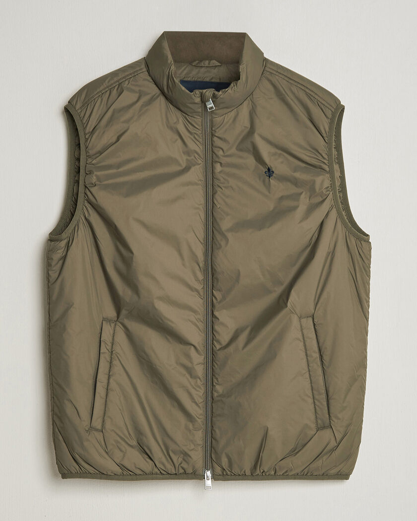 Morris Bradley Padded Vest Olive – Grøn