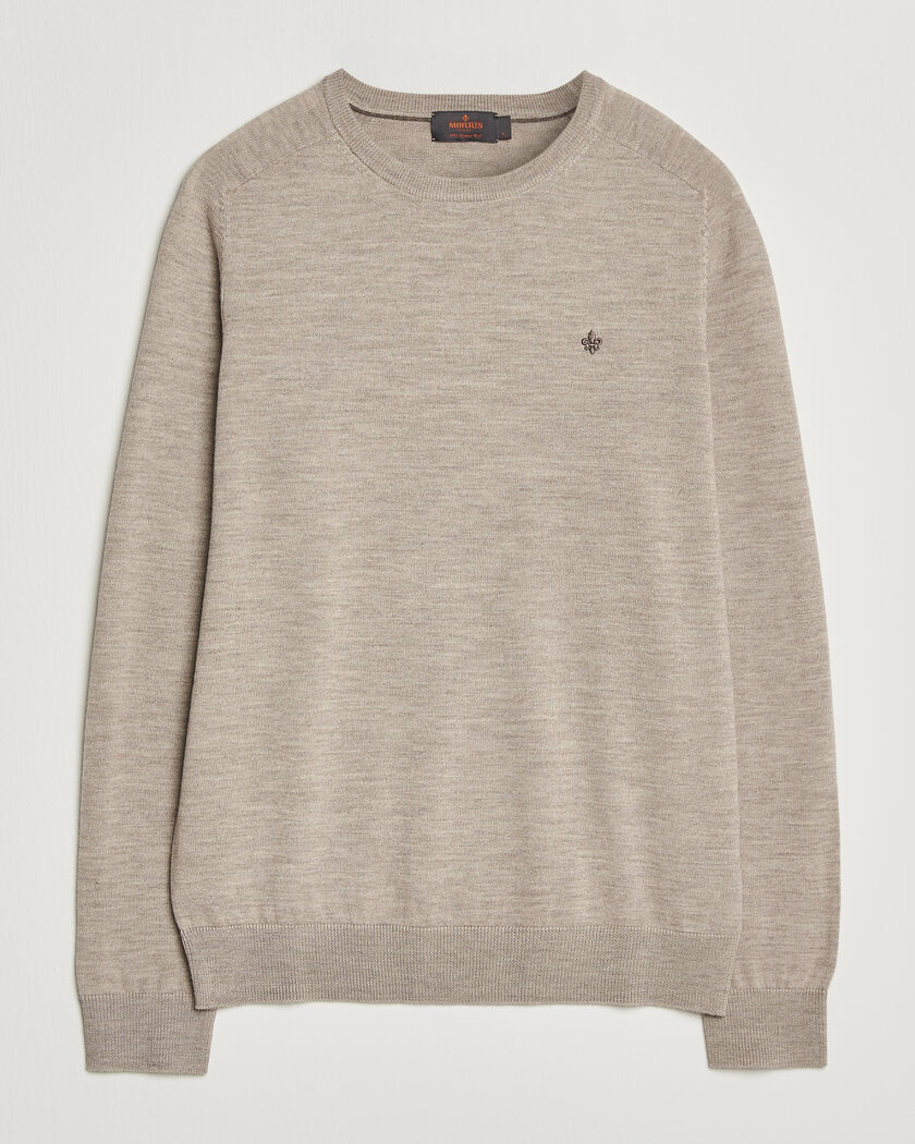 Morris Merino O-Neck Khaki – Beige