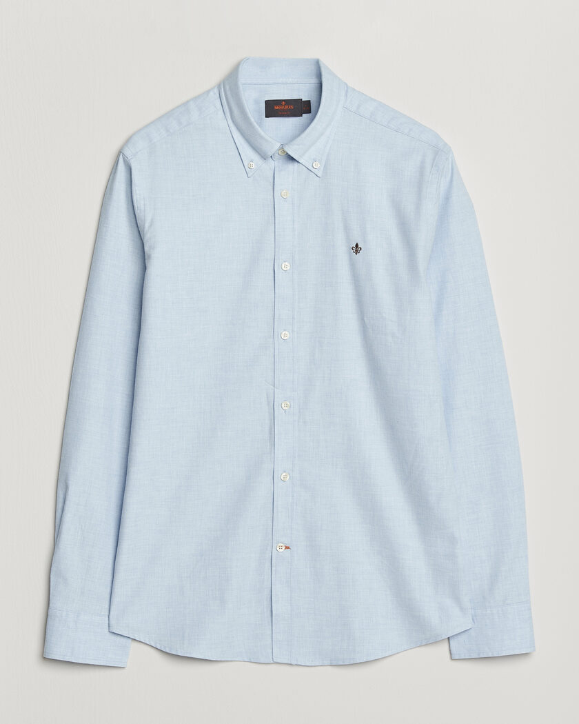 Morris Watts Flannel Shirt Light Blue – Blå