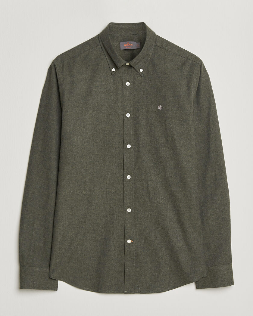 Morris Watts Flannel Shirt Olive – Grøn
