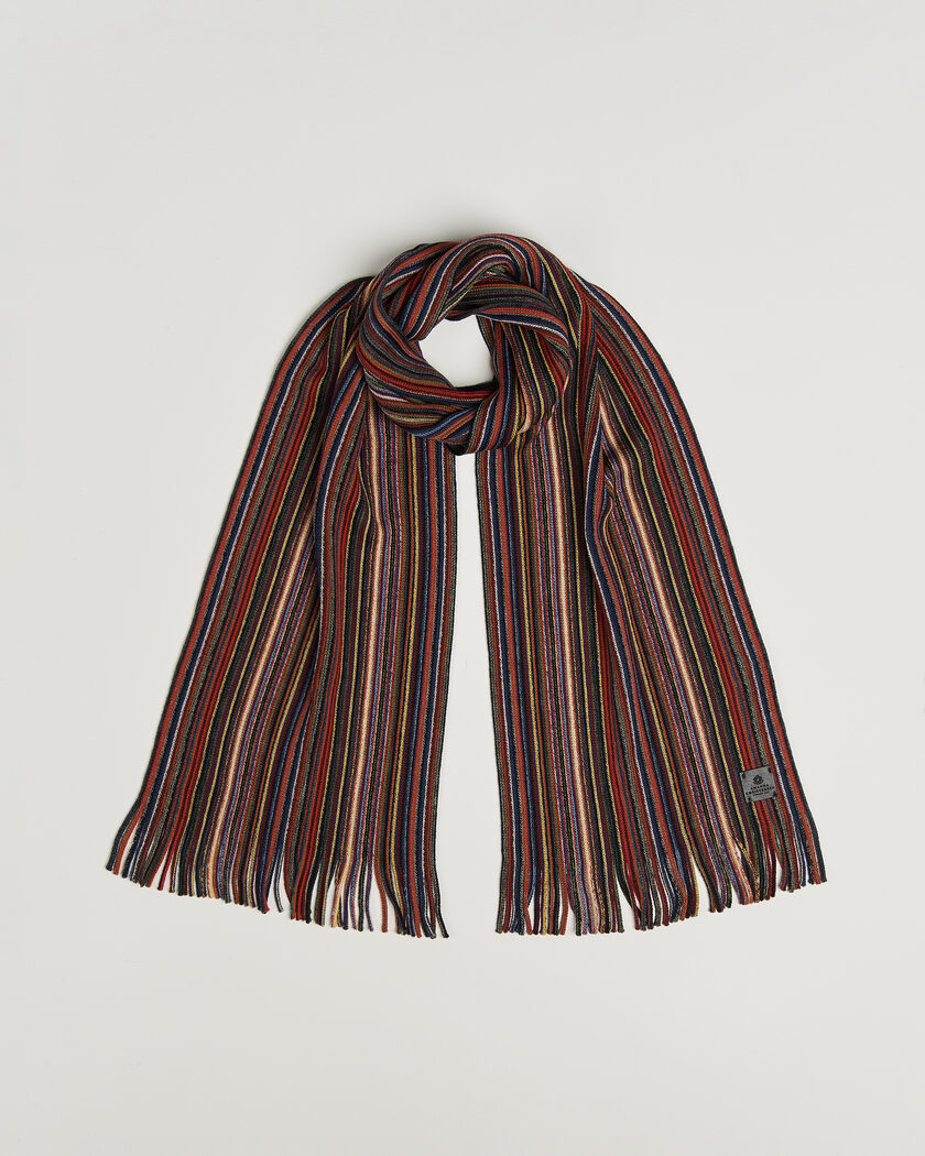 Amanda Christensen Wool Striped Scarf Multi – Flerfarvet