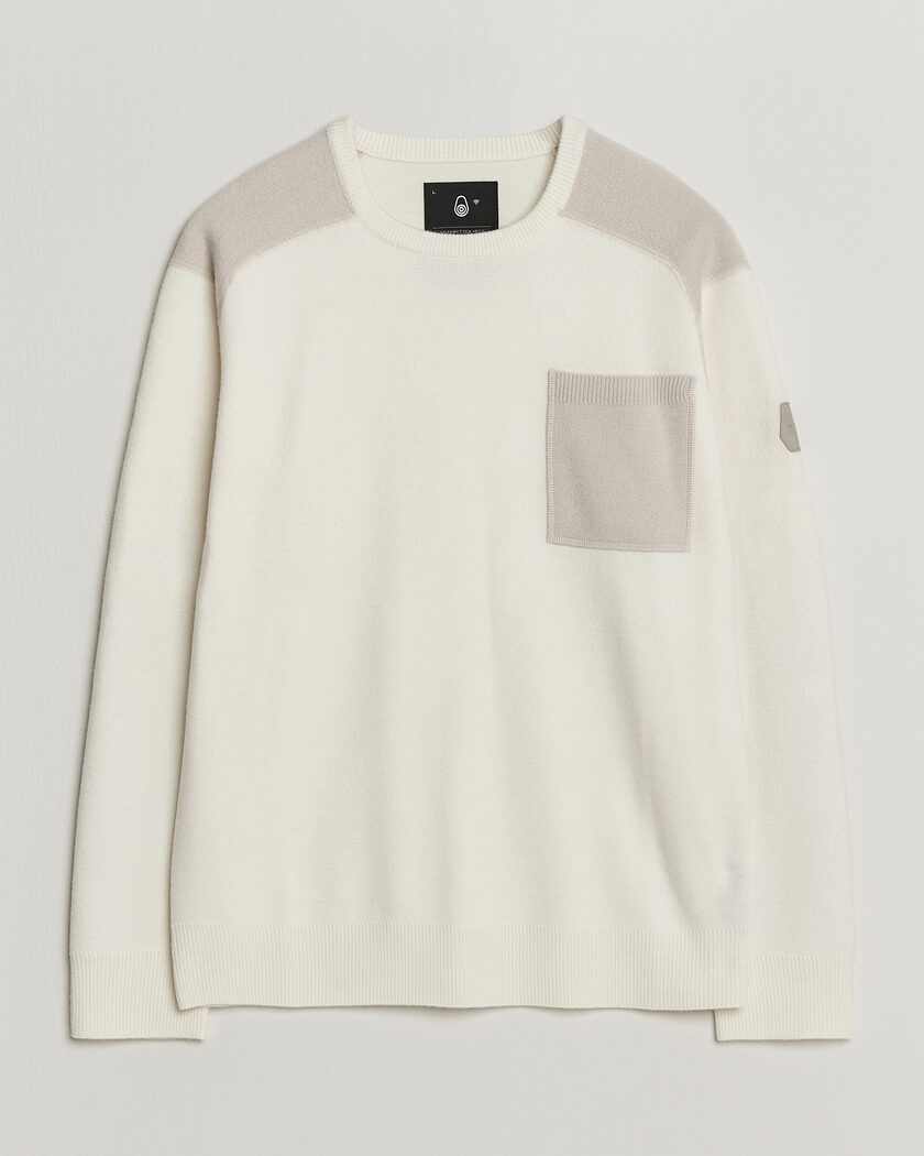 Sail Racing Spine Wool Knitted Sweater Off White – Hvid