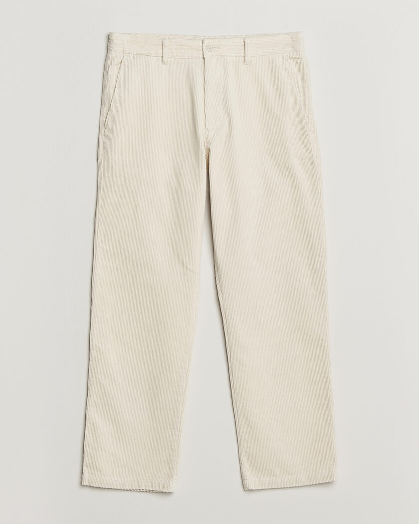 NN07 Aden Regular Fit Corduroy Chinos Ivory – Hvid