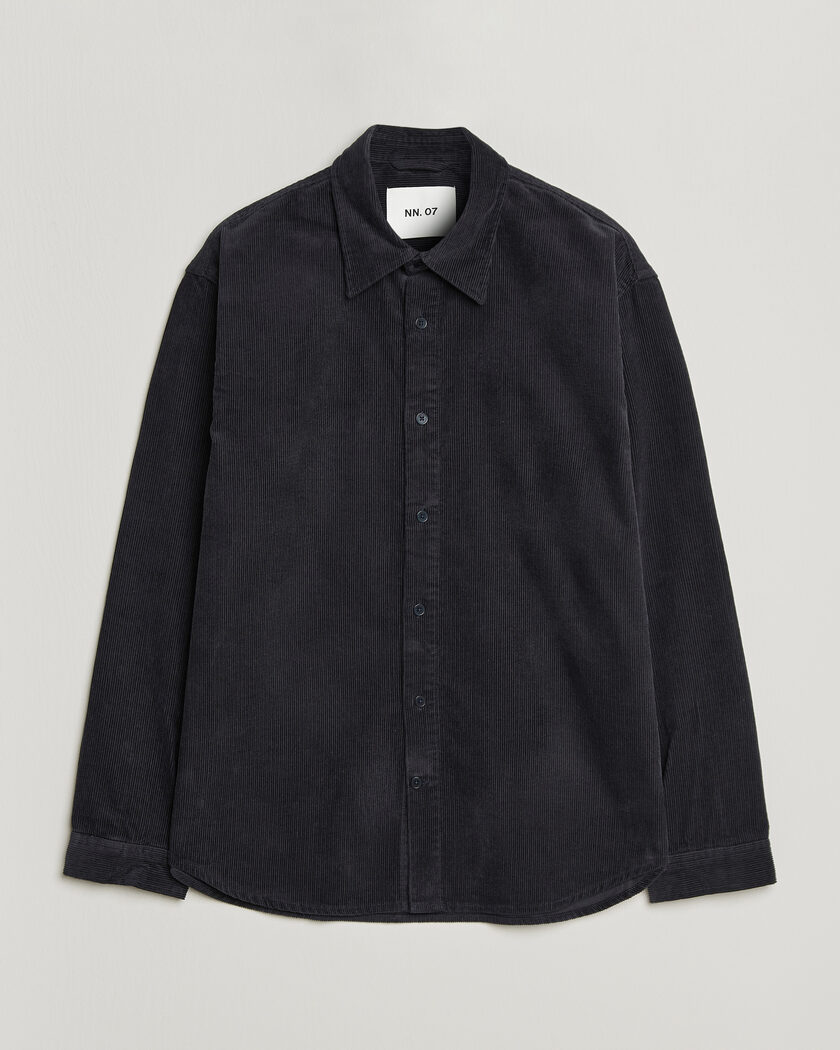 NN07 Casper Corduroy Overshirt Deep Navy – Blå