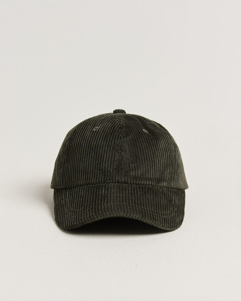 NN07 Corduroy Dad Cap Dark Army – Grøn