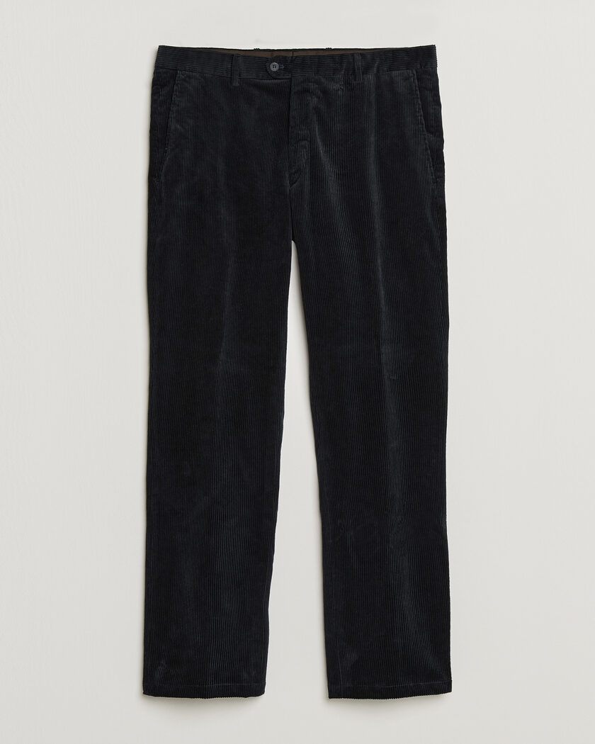 Oscar Jacobson Dandy Corduroy Trousers Navy – Blå