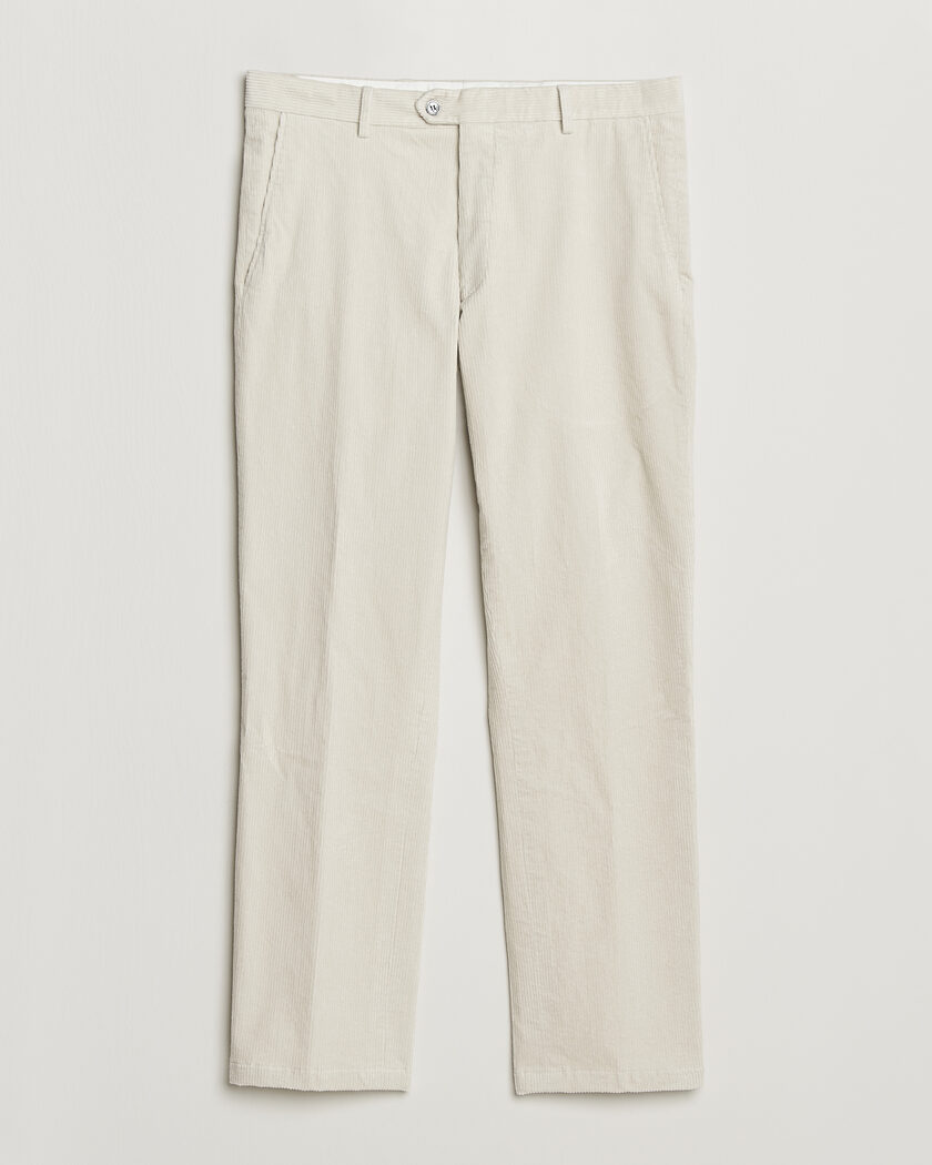  Oscar Jacobson Dandy Corduroy Trousers White – Hvid