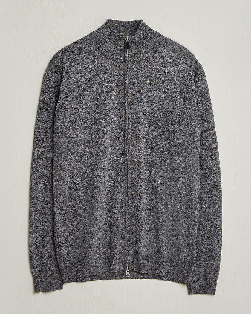Stenströms Merino Full Zip Grey – Grå