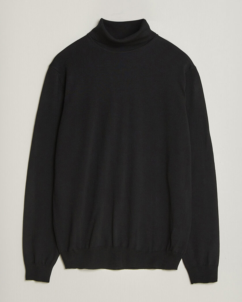  Stenströms Merino Rollneck Black – Sort