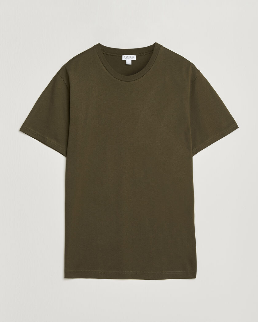 Sunspel Riviera Midweight T-Shirt Loden Green – Grøn