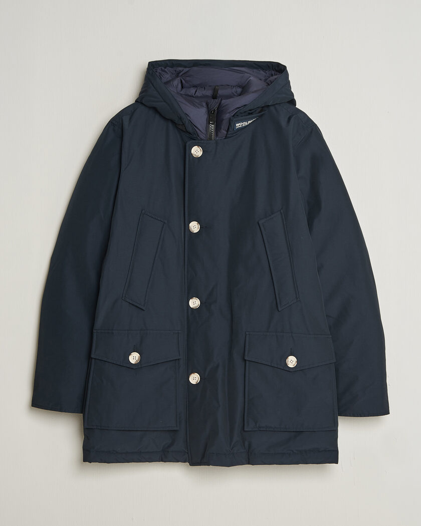 Woolrich Arctic Parka No Fur Melton Blue – Blå