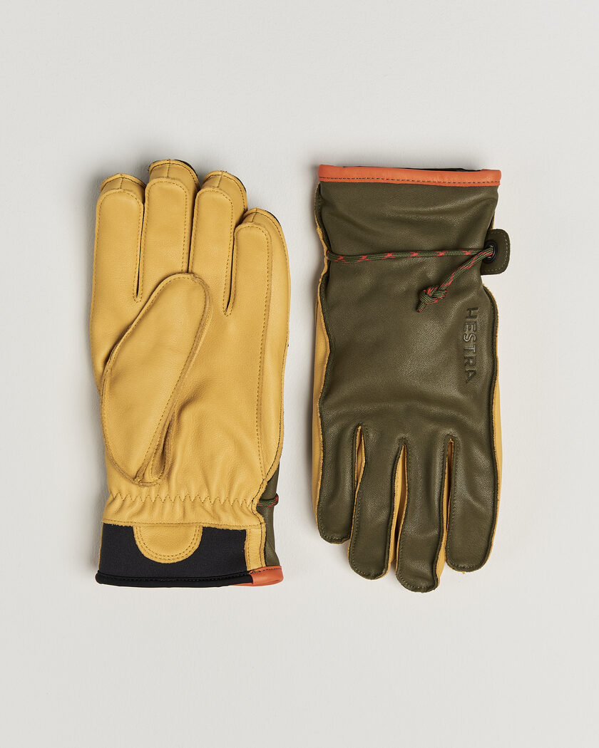 Hestra Wakayama Leather Ski Glove Loden/Tan – Flerfarvet