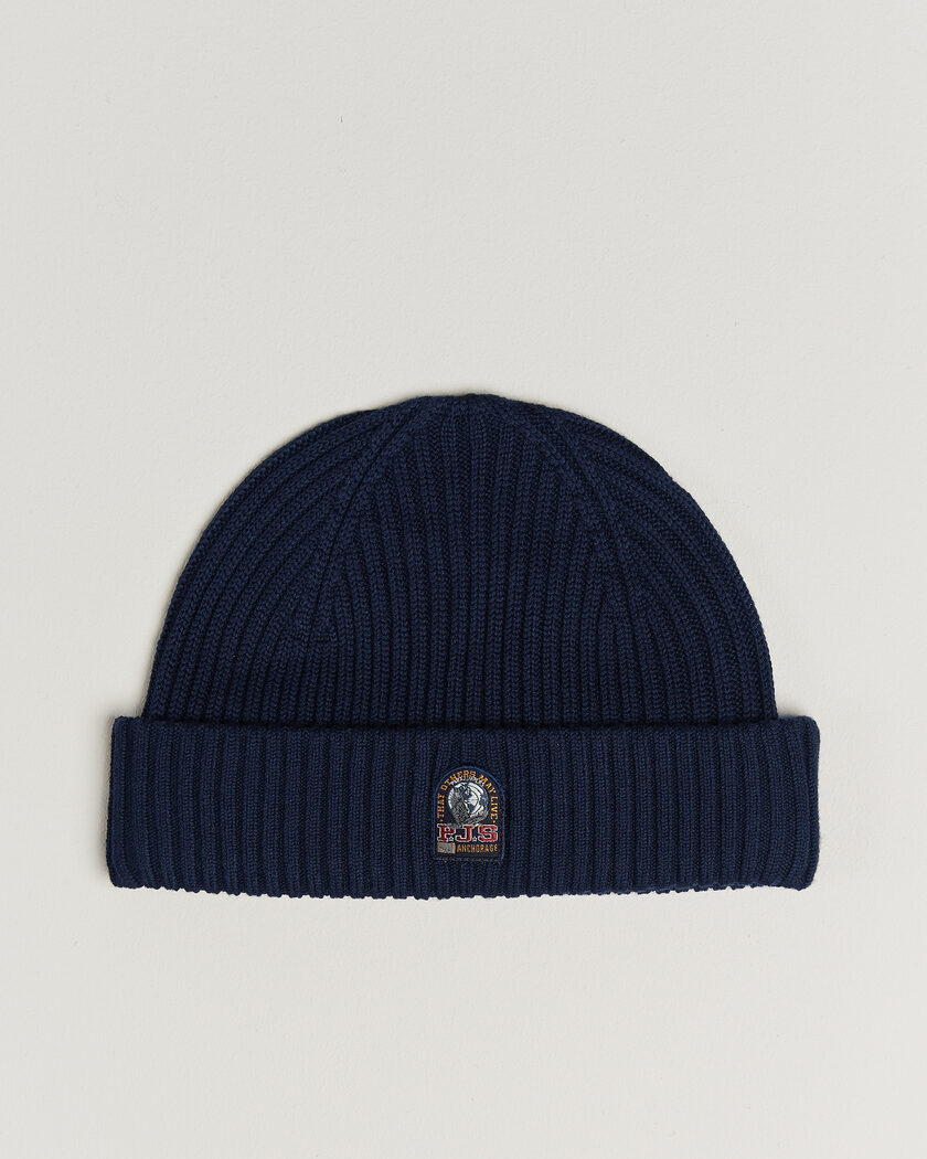 Parajumpers Matio Ribbed Hat Blue Navy – Blå