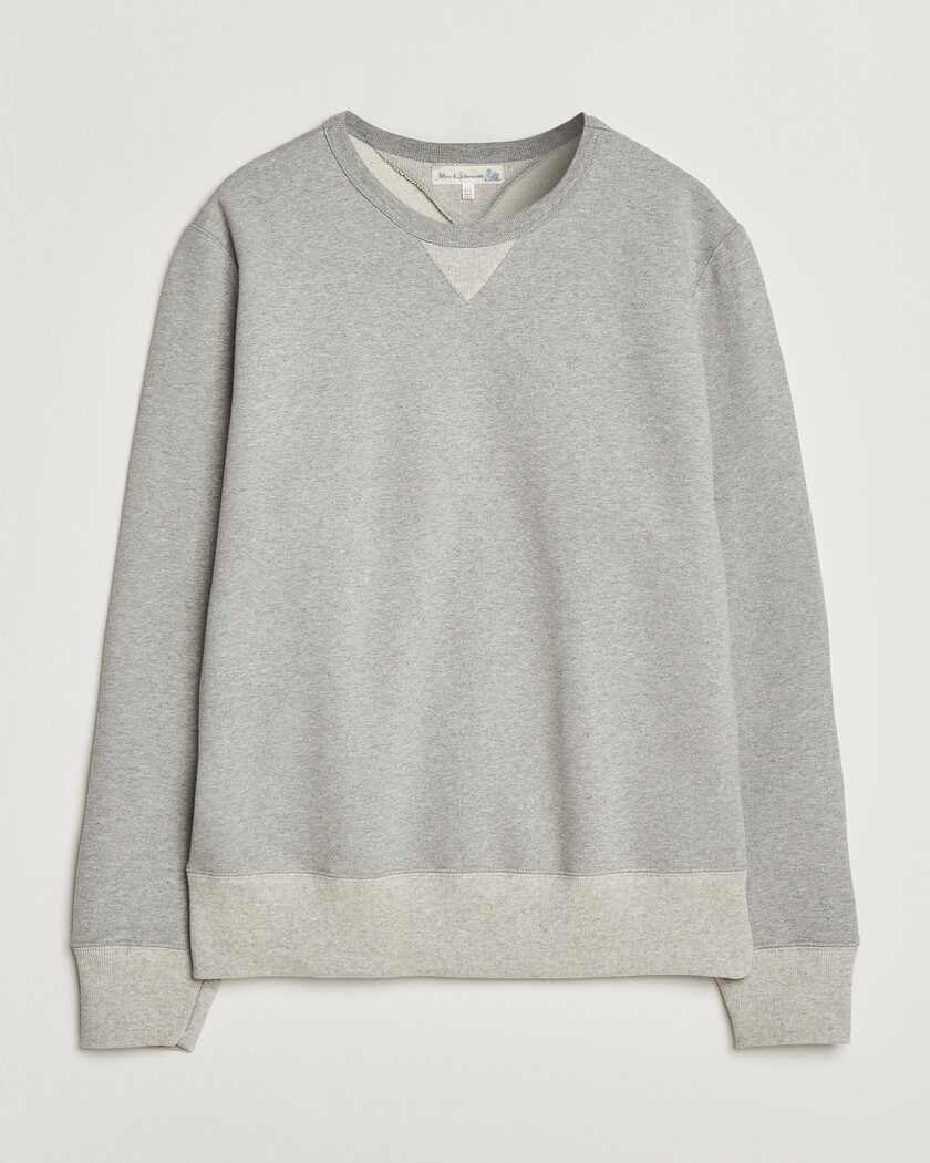 Merz b. Schwanen Vintage Machine Sweatshirt Grey Melange – Grå