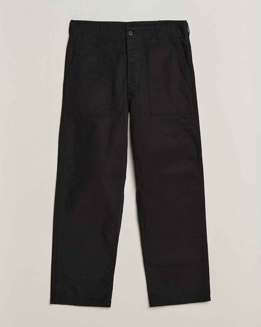 orSlow Regular Fit Original Sateen Fatigue Pants Black – Sort