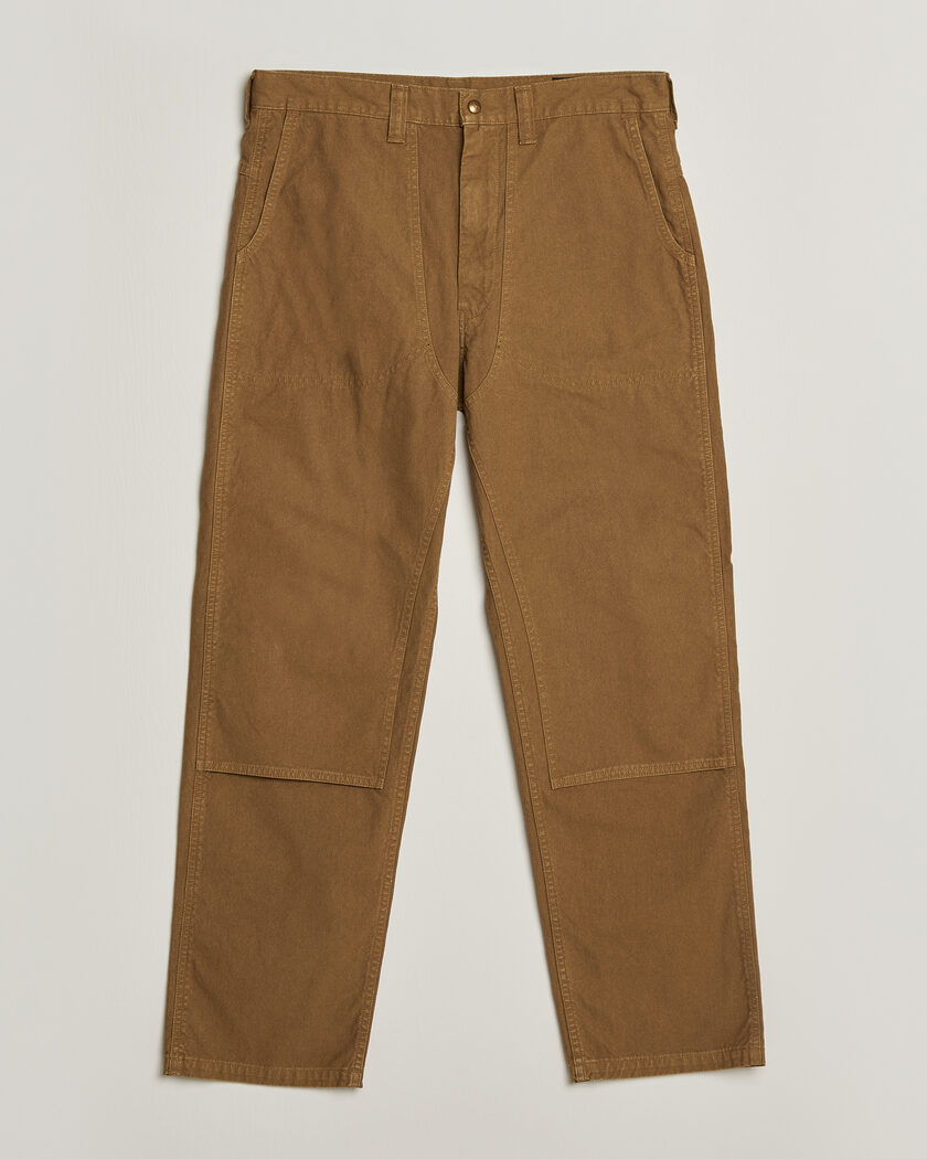 orSlow Double Knee Work Trousers Brown – Brun