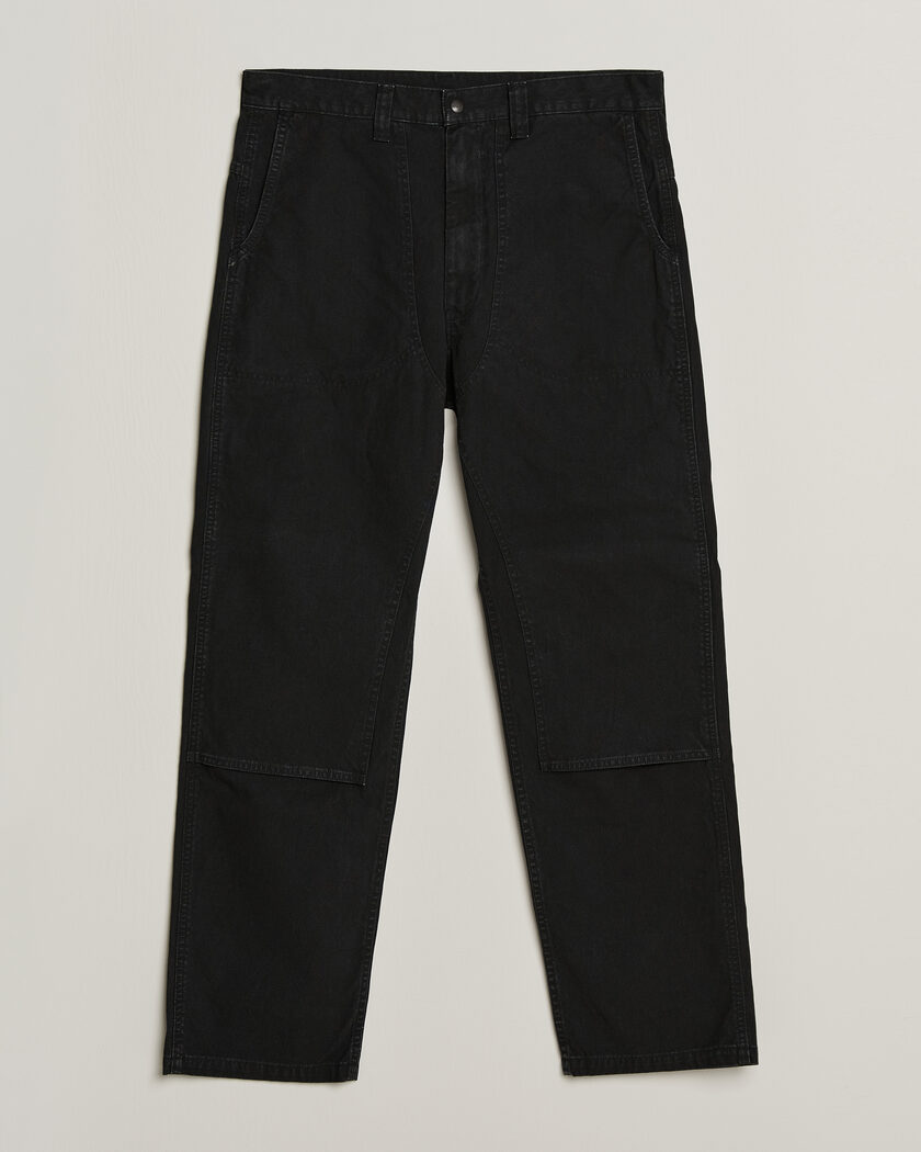 orSlow Double Knee Work Trousers Black – Sort