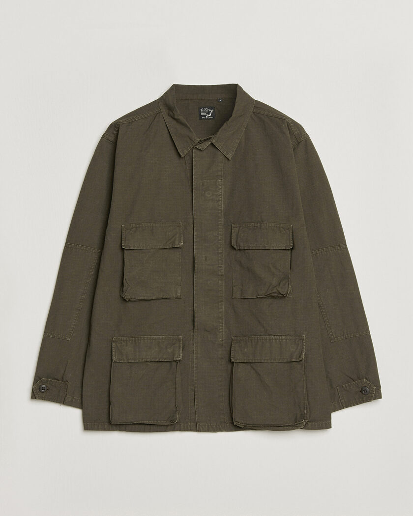 orSlow B.D.U. Stone Washed Jacket Coffee Brown – Brun