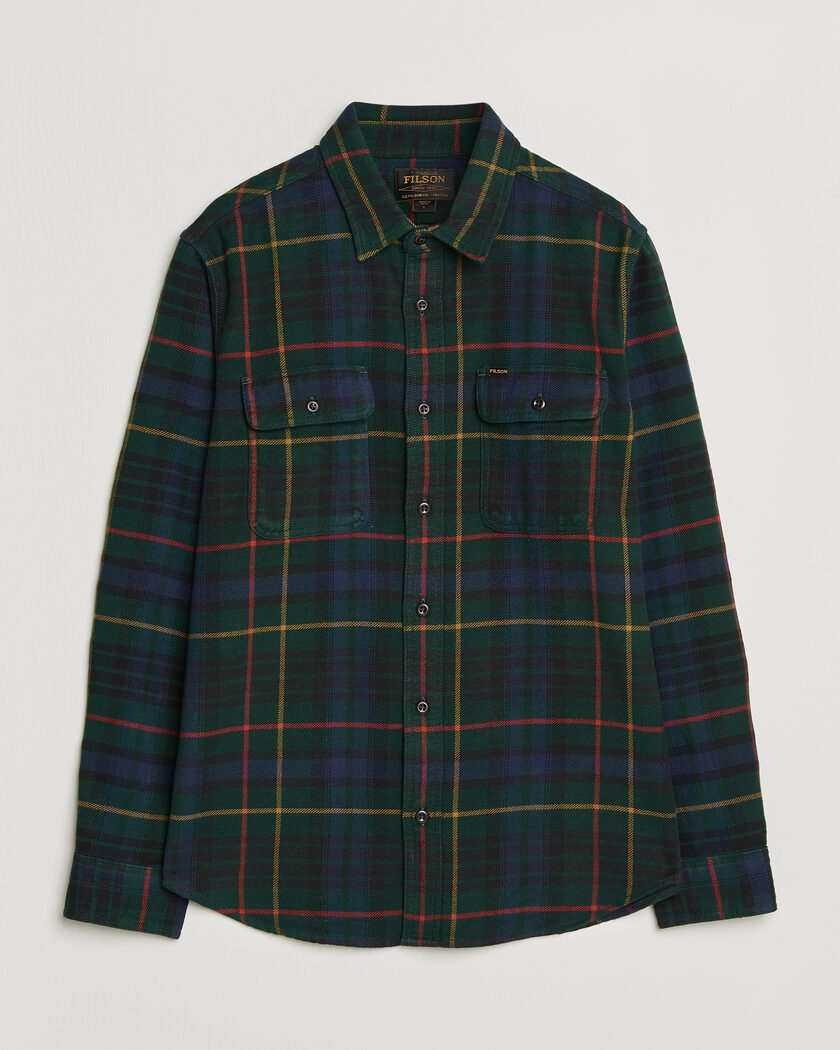 Filson Vintage Flannel Work Shirt Green/Navy – Grøn