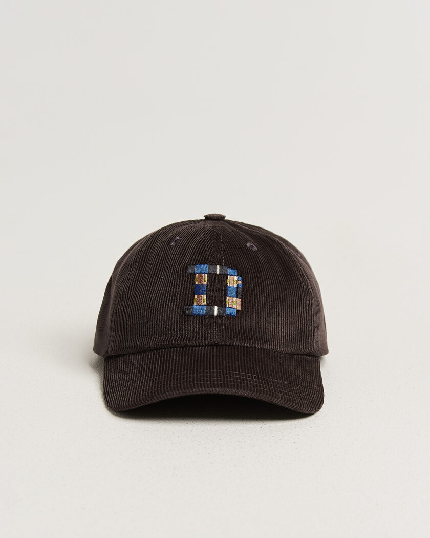 Drake's D 1977 Cord Baseball Cap Brown – Brun