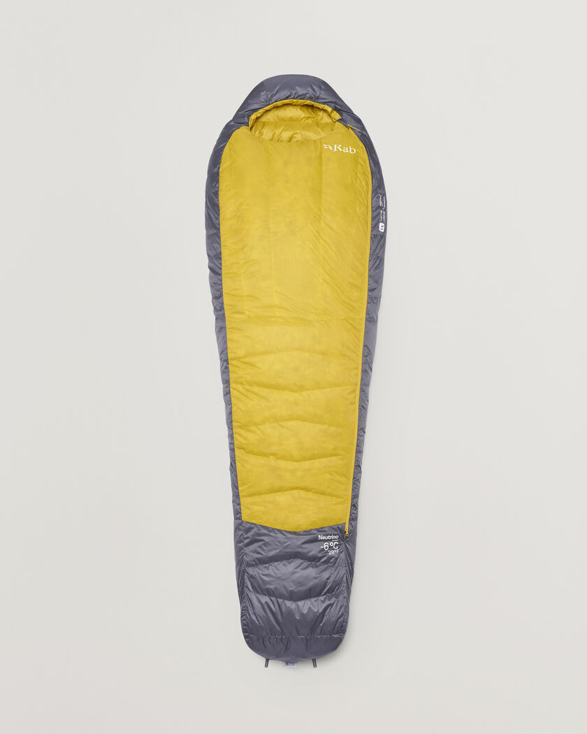 Rab Neutrino -6C Sleeping Bag Regular Graphene/Dark Pollen – Flerfarvet